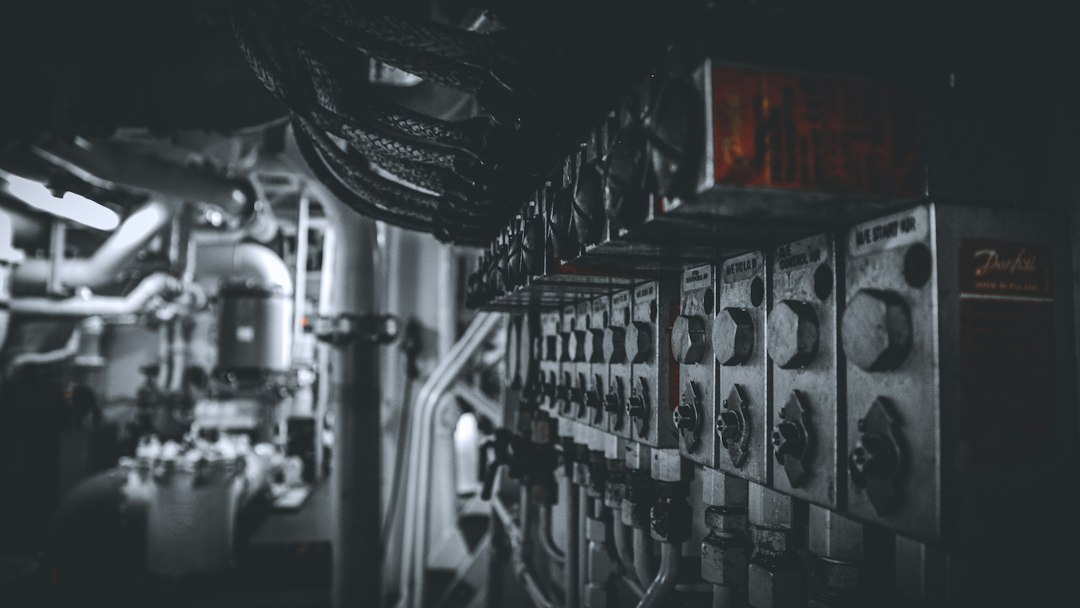Technical workspace aboard a vessel illustrating learning marine systems